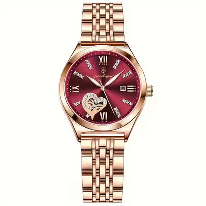 Reloj para mujer "Vino Rojizo"